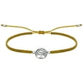 thumbnail image 1 of AeraVida Immortal Boho Tree of Life Sterling Silver on Brown Adjustable Rope Bracelet for Female Adult, 1 of 5