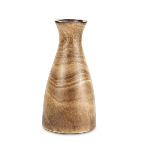 AeraVida Minimalist Pretty Natural Handcrafted Brown Mango Tree Wooden Vase