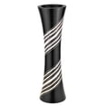 thumbnail image 1 of AeraVida Modern Sleek Curvilinear Spiral Black 14-inch Mango Tree Wood Flower Vase for Home Decor, 1 of 5