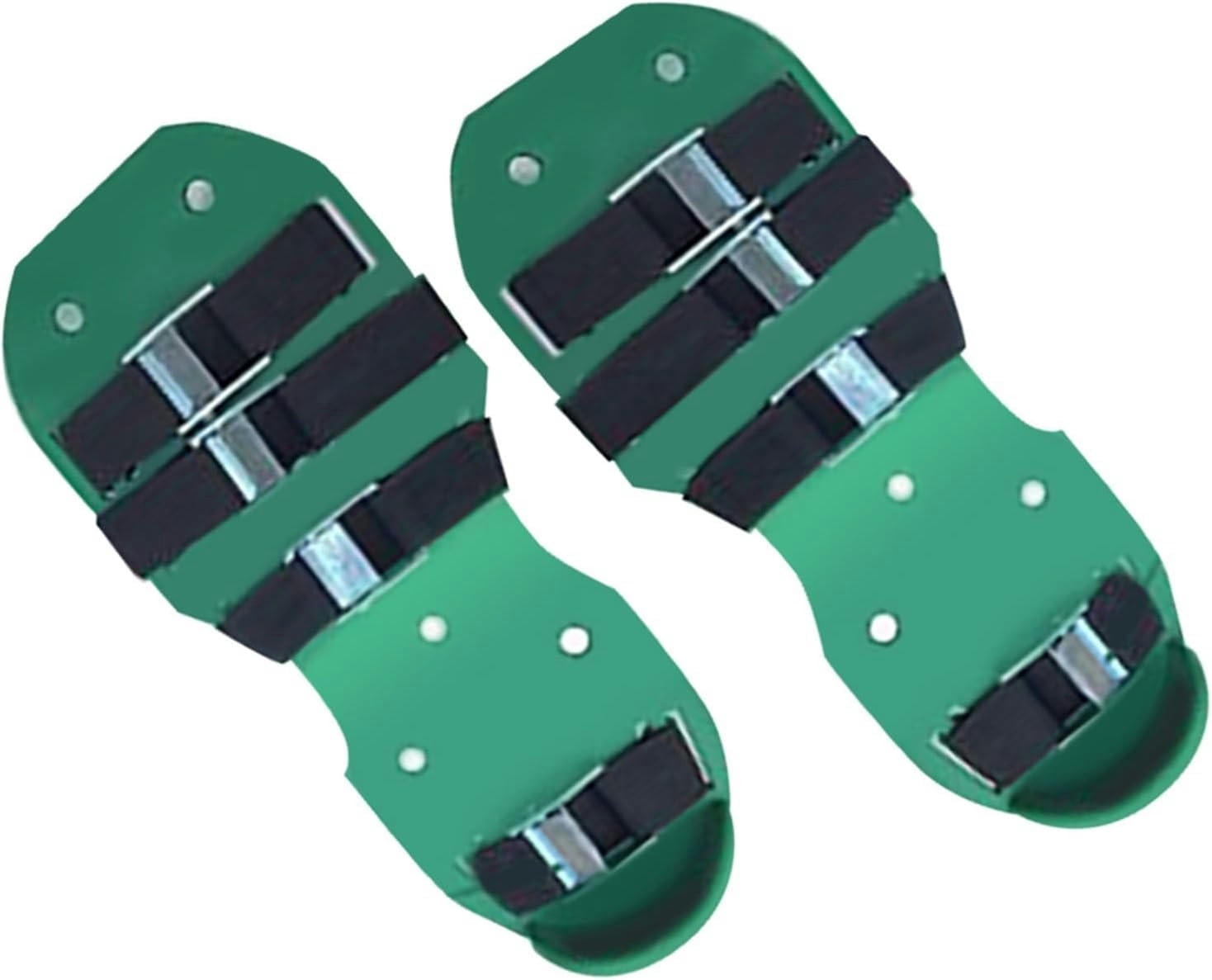 Aerator Lawn Tool Garden Nail Shoes Grass Loose Soil Tool 4cm Long Nail Lawn Aerator Spikes Shoes Self-Leveling Epoxy Yard Cultivator(Green A)
