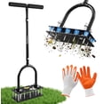 Aerator Lawn Tool, Hand Metal Spike Lawn Aerator with Rebounce Spring ...