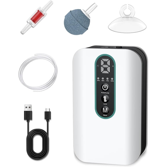 Aerator for Fishing, Portable  Pump for 5 to 100 Gallon Buckets, Livewells and Minnow Tanks