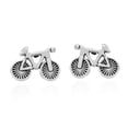 thumbnail image 1 of Aeravida Fun and Stylish Bicycle Sterling Silver Post Stud Earrings | Cute Sterling Silver Stud Earring for women | Bicycle Stud Earrings | Casual Stud Earrings | Gift for Special Day, 1 of 5