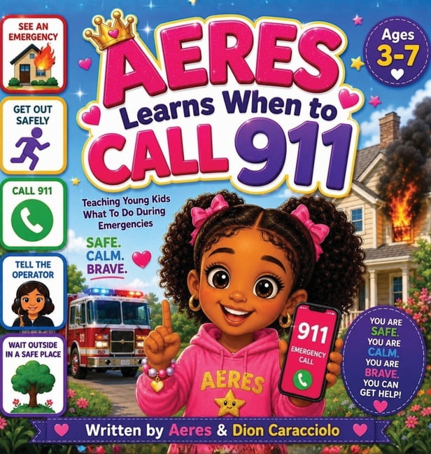 Aeres learns when to Call 911: Teaching young Kids what to do during Emergencies, (Hardcover)