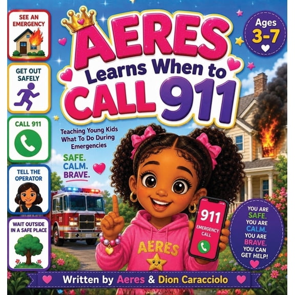 Aeres learns when to Call 911: Teaching young Kids what to do during Emergencies, (Hardcover)