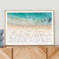 thumbnail image 1 of Aerial Beach Print Art, Summer Waves Print, Pastel Beach, People On The Beach, Turquoise Coastal Wave, Beach Poster, Photo California Art Wall Art, Modern Wall Decor, 24x36 UNFRAMED, 1 of 2
