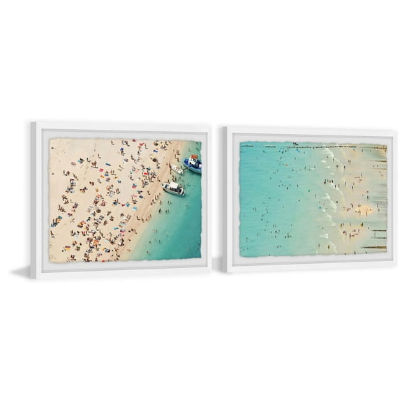 Aerial Beach Views Diptych