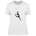 thumbnail image 1 of Aerial Dancer Silhouette T-Shirt Women -Image by Shutterstock, Female 3X-Large, 1 of 4