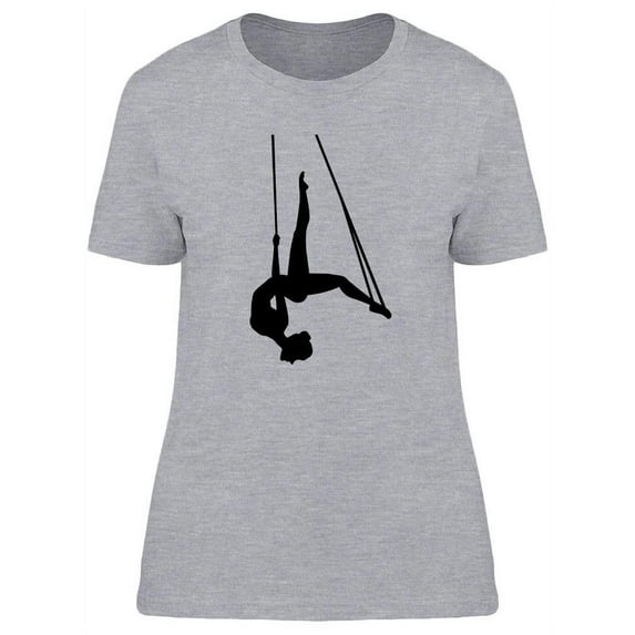 Aerial Dancer Upside Down T-Shirt Women -Image by Shutterstock, Female Small