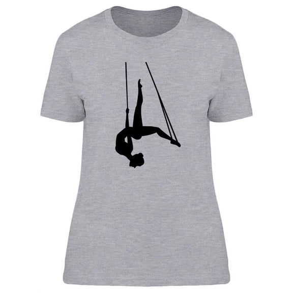Aerial Dancer Upside Down T-Shirt Women -Image by Shutterstock, Female x-Large