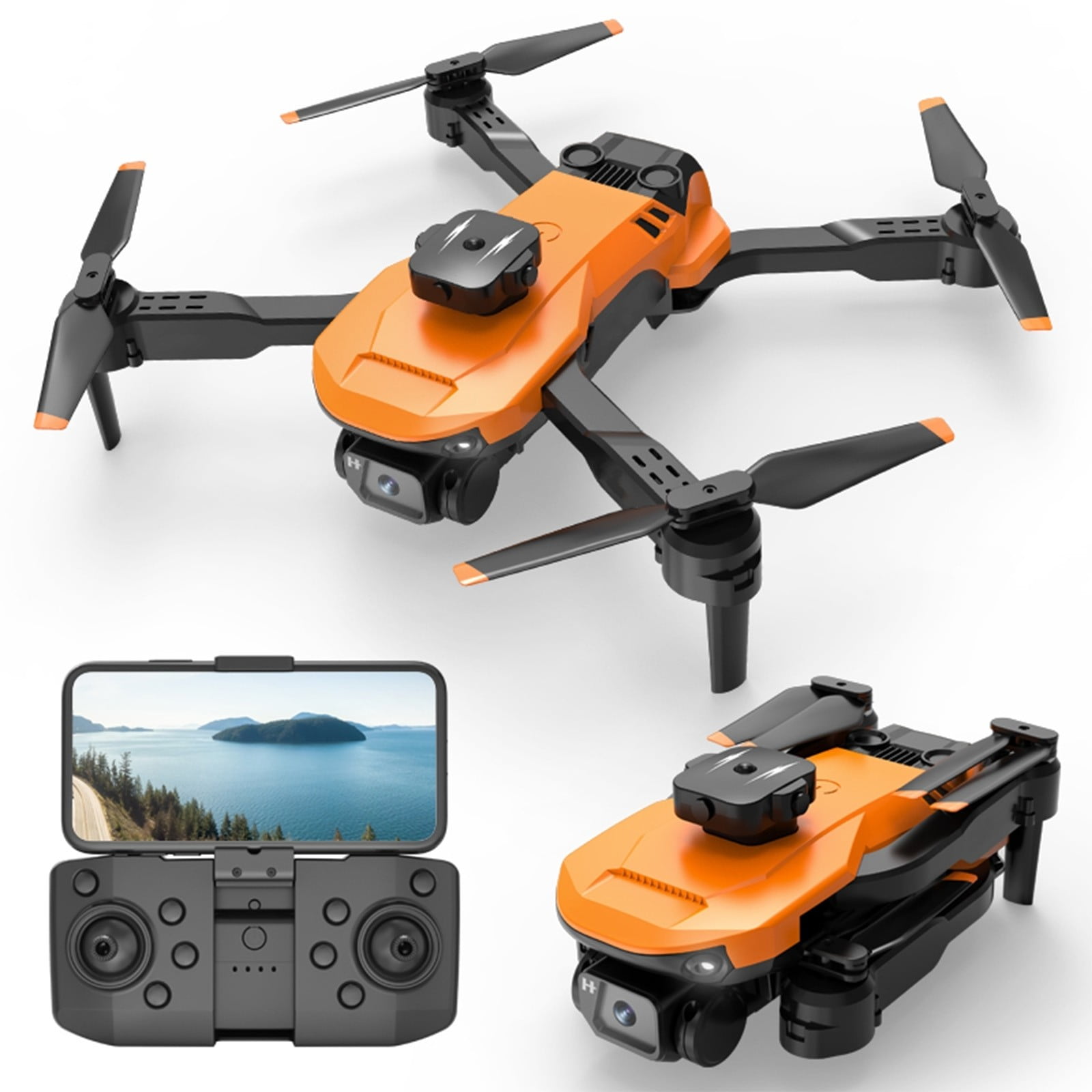 Aerial Drones, Camera 1080P Foursided Obstacle Avoidance Folding Drone