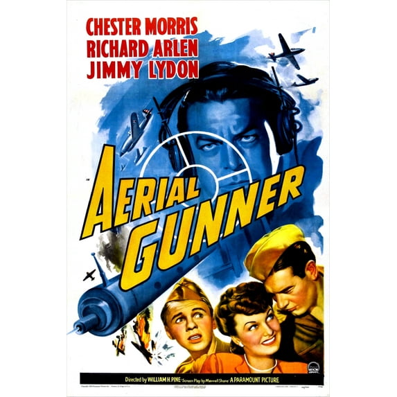Aerial Gunner Us Poster Center Chester Morris Bottom From Left Jimmy Lydon Lita Ward Richard Arlen 1943 Movie Poster Masterprint