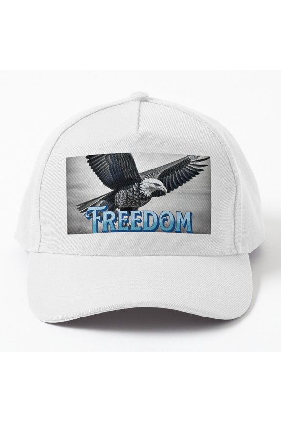 Aerial Independence Baseball Cap, Freedom From Above Aviation Theme Design, Classic Hat