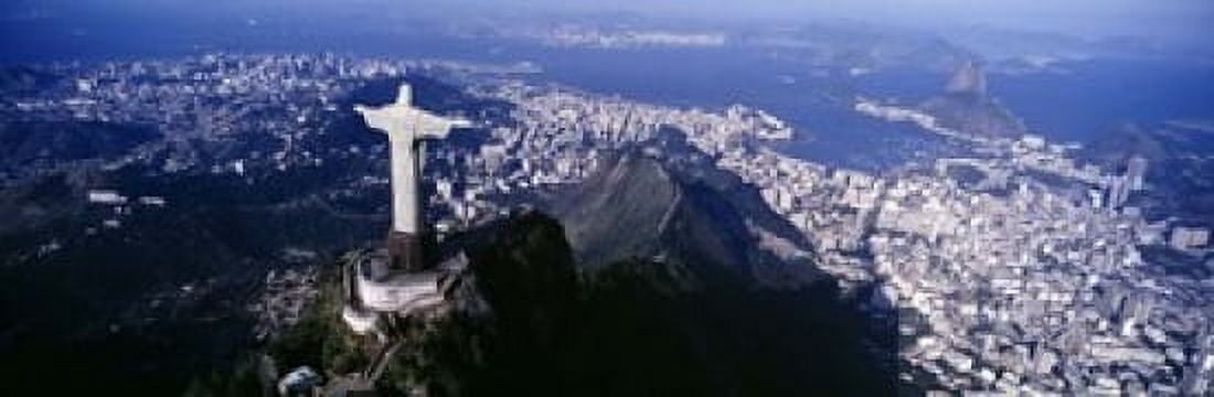 Aerial Rio De Janeiro Brazil Canvas Art - Panoramic Images (18 x 6)