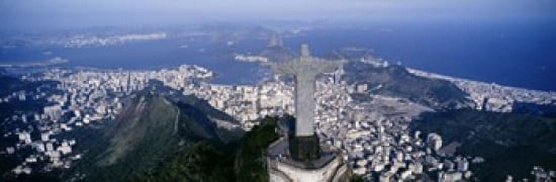 Aerial Rio De Janeiro Brazil Canvas Art - Panoramic Images (18 x 6)