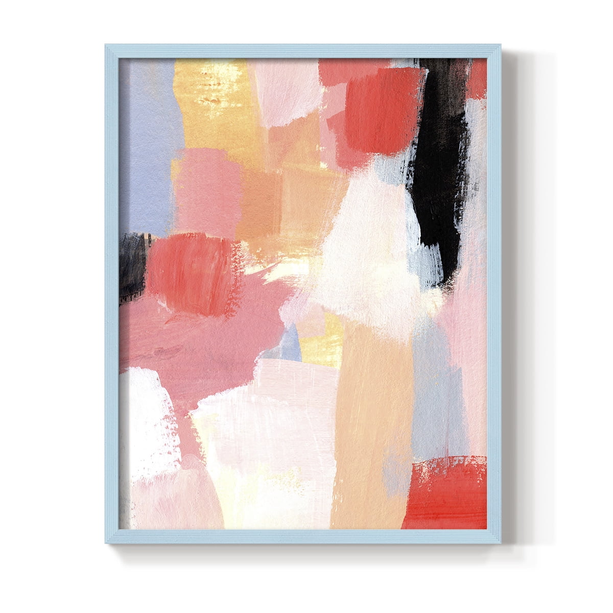 Aerial Scarlet I in Paper Solid Wood 11 x 14 Framed Print