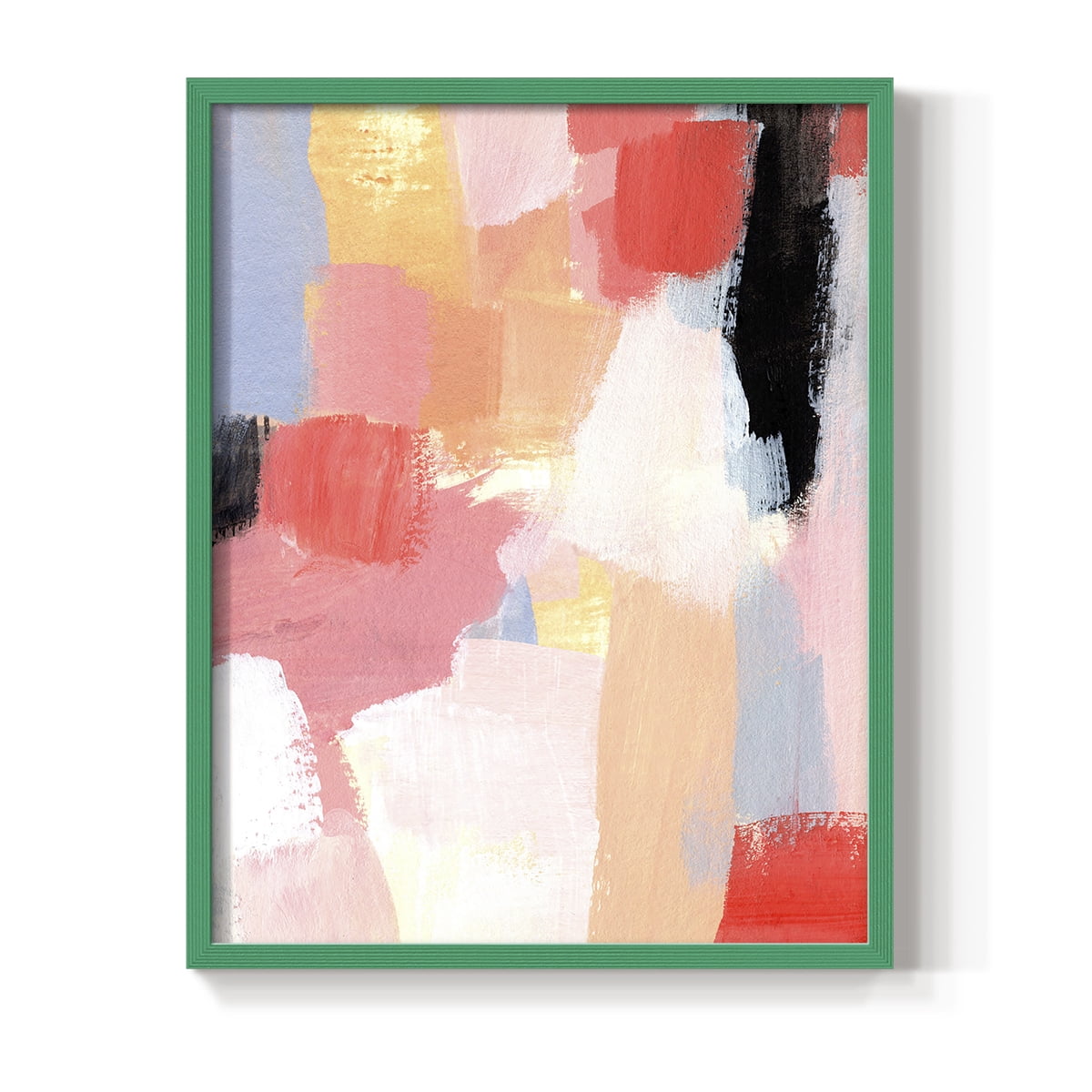 Aerial Scarlet I in Paper Solid Wood 11 x 14 Framed Print