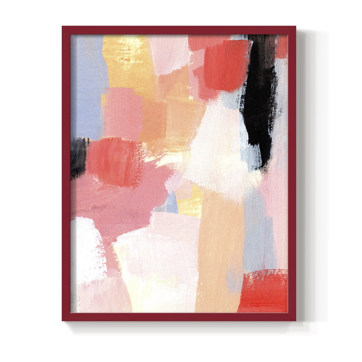 Aerial Scarlet I in Paper Solid Wood 8 x 10 Framed Print