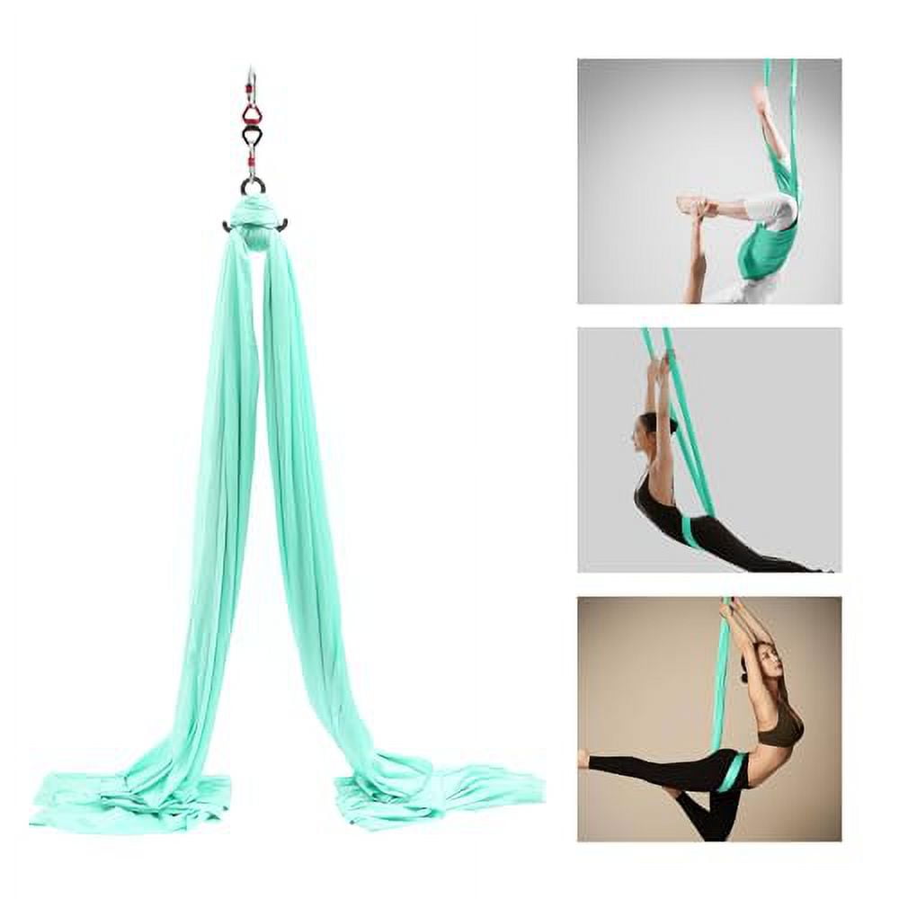 Aerial Silks Equipment, Stretch Aerial Silk Starter Kit For Aerial Acrobatic Dance, Aerial Yoga Hammock