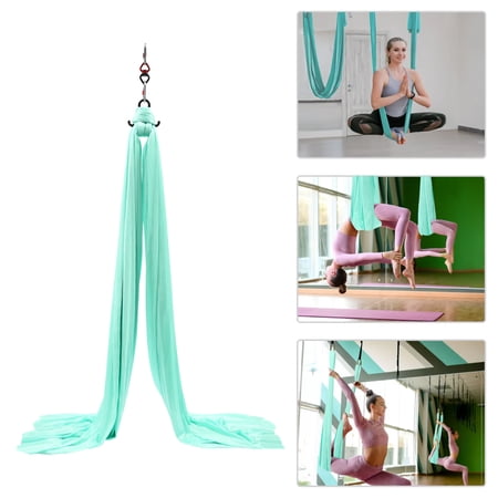 Aerial Silks Equipment, Stretch Aerial Silk Starter Kit for Aerial Acrobatic Dance, Aerial Yoga Hammock