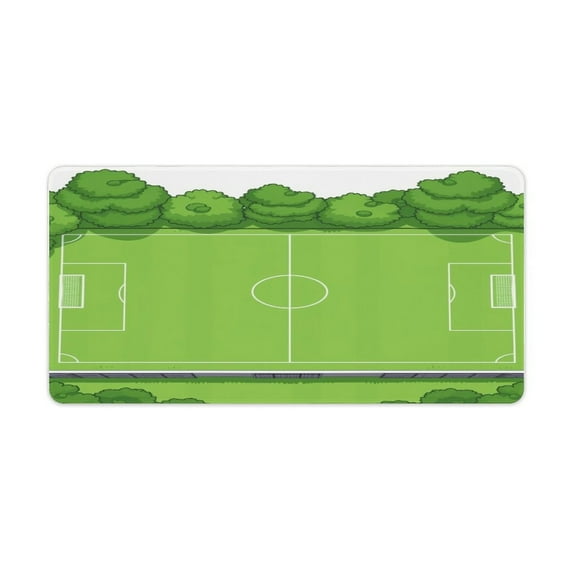 Aerial Soccer Field View Mouse Pad Large Gaming Mouse Pad Rubber Desk Mat Non-slip PC Laptop Gamer Desk Accessories Table Pad Carpet
