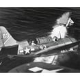thumbnail image 1 of Aerial View Of A Curtiss Helldiver In The Landing Circle Above The Uss Yorktown. Photo Taken In The Pacific In World War, 1 of 2