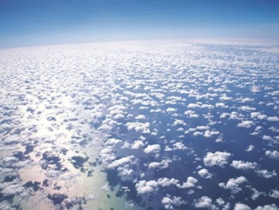 Aerial View Of Clouds And Sky Canvas Art - Panoramic Images (24 x 19)