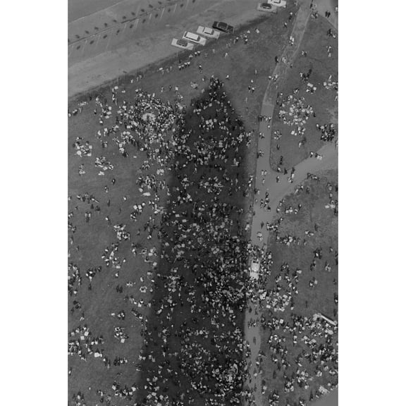 Aerial View Of Marchers In The Shadow Of The Washington Monument At The March On Washington. August 28 History