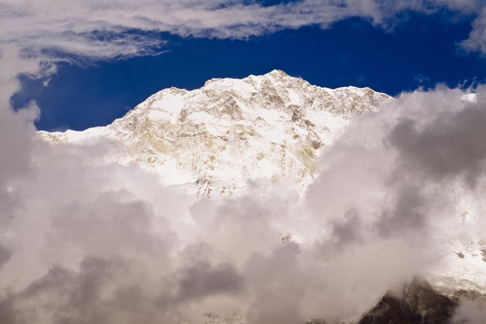Aerial View Of Mountains Annapurna Sanctuary Nepal Canvas Art - Bilderbuch Design Pics (18 x 12)