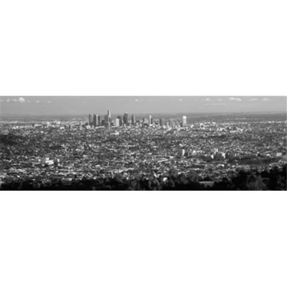 Aerial View of A Cityscape Los Angeles California USA 2010 Poster Print