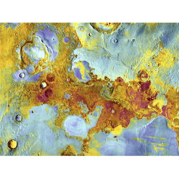 Aerial View of Mars Poster Print by Steve Nagy - 17 x 13