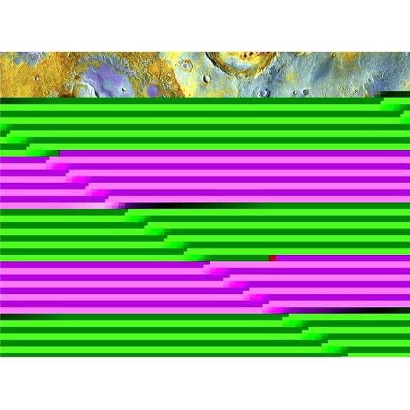 Aerial View of Mars Poster Print by Steve Nagy, 34 x 26 - Large