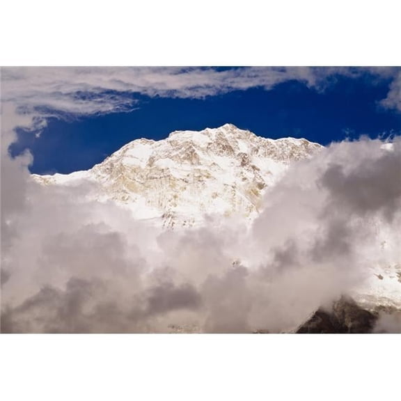 Aerial View of Mountains Annapurna Sanctuary Nepal Poster Print by Bilderbuch, 36 x 24 - Large
