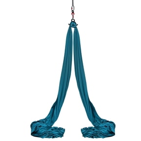 Aerial Yoga Hammock Kit, 8.7 Yards Aerial Silk Swing with Full Rigging Hardware, 100gsm Nylon Antigravity Flying Fitness Bodybuilding, Green