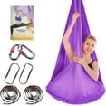 thumbnail image 1 of Aerial Yoga Hammock - Premium Aerial Silk Yoga Swing for Antigravity Aerial Fitness, Inversion Exercises, Improved Flexibility & Core Strength, 1 of 5