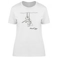 thumbnail image 1 of Aerial Yoga Silhouette T-Shirt Women -Image by Shutterstock, Female 3X-Large, 1 of 4