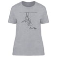 thumbnail image 1 of Aerial Yoga Silhouette T-Shirt Women -Image by Shutterstock, Female XX-Large, 1 of 2