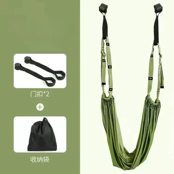 Aerial Yoga Strap Pull Rope Woman Hammock Stretch Leg Splits Trainer Female Gym Belt Aerial Hammock Swing Stretching Inversion
