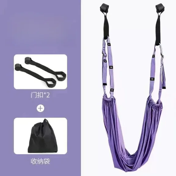 Aerial Yoga Strap Pull Rope Woman Hammock Stretch Leg Splits Trainer Female Gym Belt Aerial Hammock Swing Stretching Inversion
