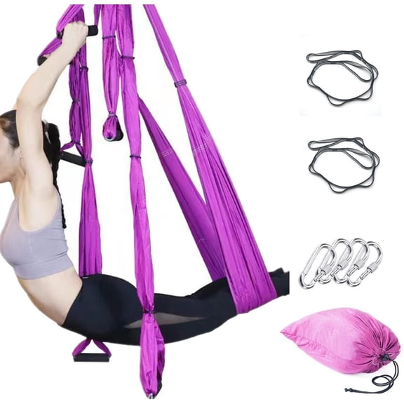 Aerial Yoga Swing Set, Ultra Hammock Trapeze Extension, Antigravity Ceiling Sling Inversion Exercises