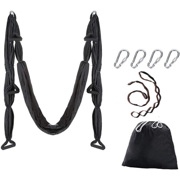 Aerial Yoga Swing Set, Ultra Hammock Trapeze Extension, Antigravity Ceiling Sling Inversion Exercises