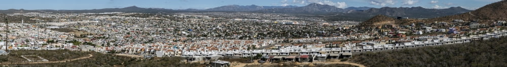 Aerial view of Cabo San Lucas Mexico Canvas Art - Panoramic Images (44 x 7)
