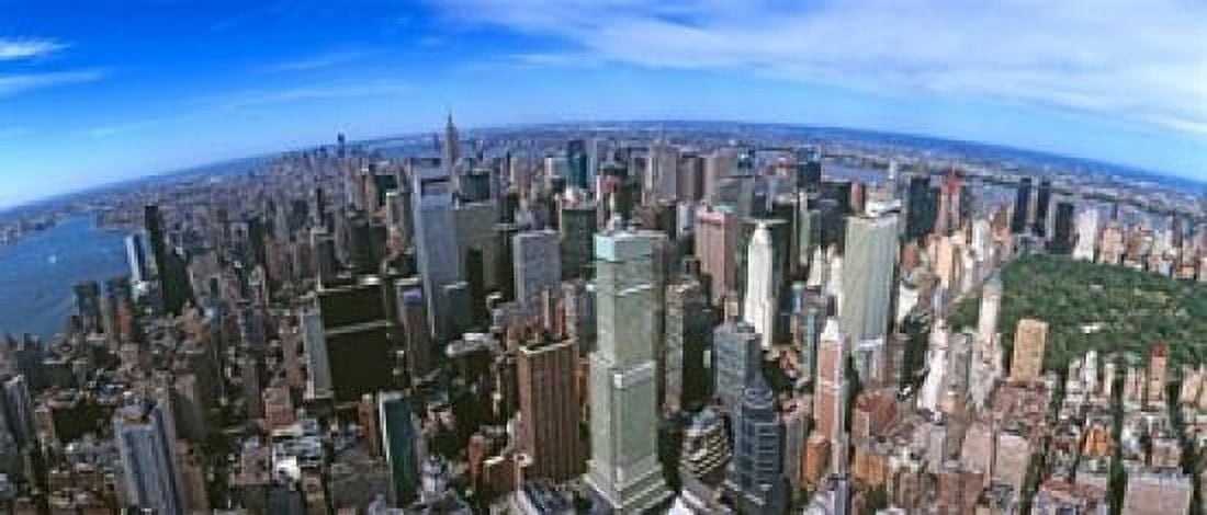 Aerial view of New York City New York State USA 2012 Canvas Art - Panoramic Images (15 x 6)