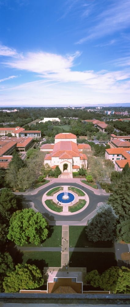Aerial view of Stanford University Stanford California USA Canvas Art - Panoramic Images (29 x 12)