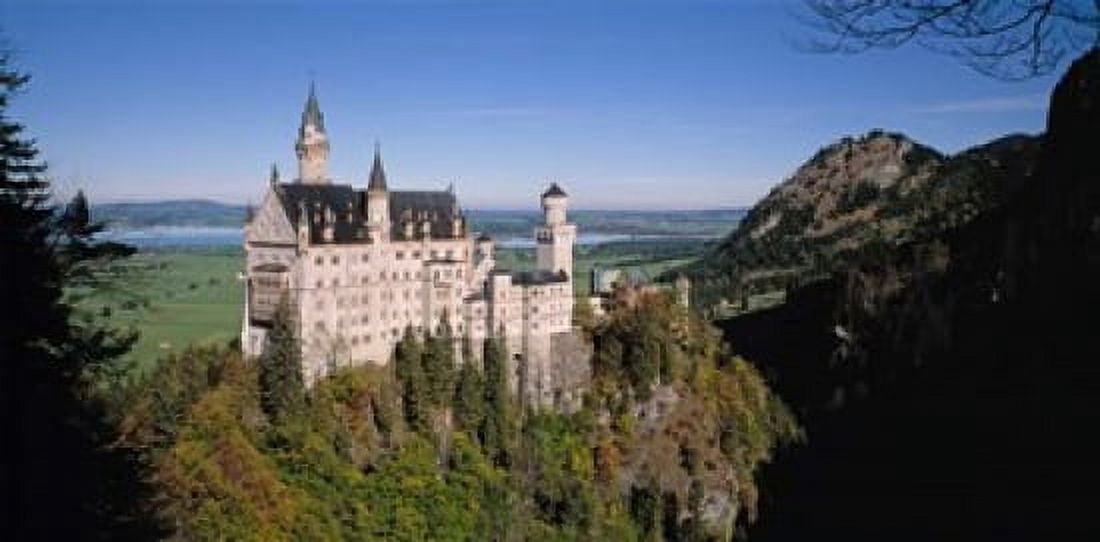 Aerial view of a Castle Germany Bavaria Canvas Art - Panoramic Images (25 x 12)