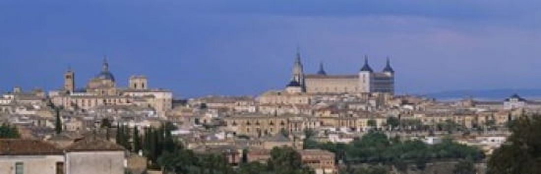 Aerial view of a city Alcazar Toledo Spain Canvas Art - Panoramic Images (18 x 6)