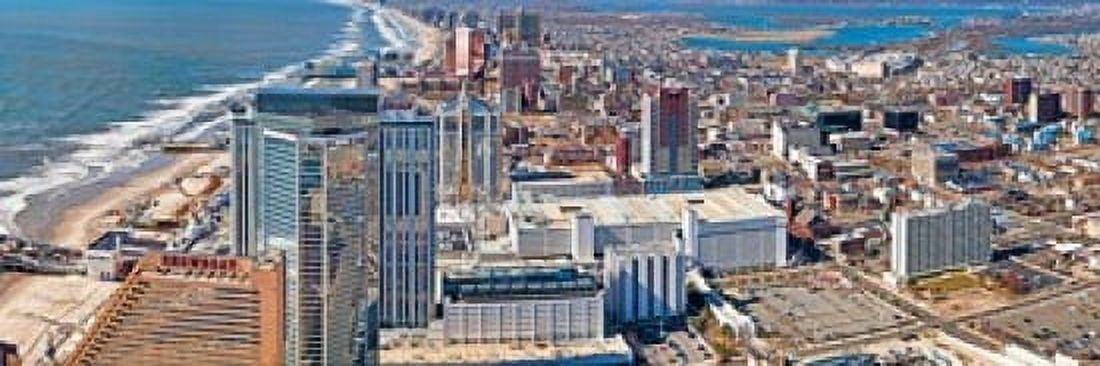 Aerial view of a city Atlantic City New Jersey USA Canvas Art - Panoramic Images (18 x 6)