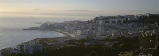 Aerial view of a city Bab El-Oued Algiers Algeria Canvas Art - Panoramic Images (36 x 13)