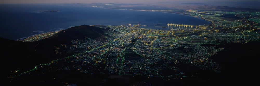 Aerial view of a city Cape Town South Africa Canvas Art - Panoramic Images (27 x 9)
