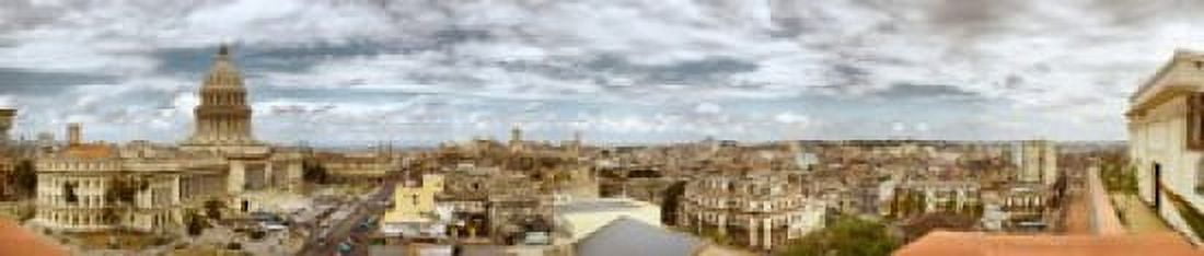 Aerial view of a city Havana Cuba Canvas Art - Panoramic Images (22 x 5)